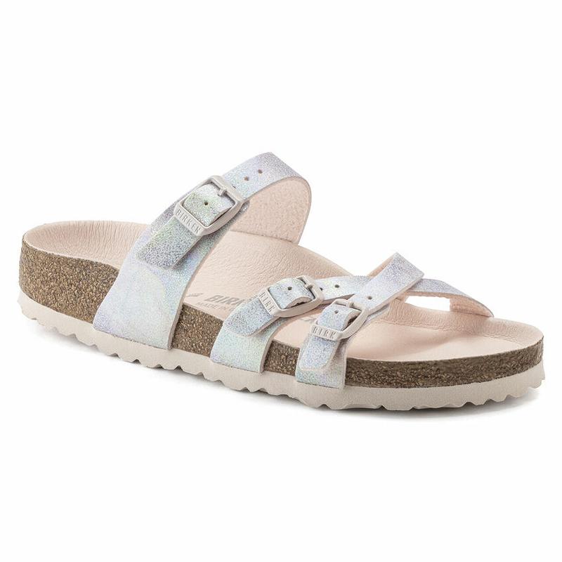 Franca Birkenstock Vegan Micro Fiber Damske Strieborne | SK 85YXF